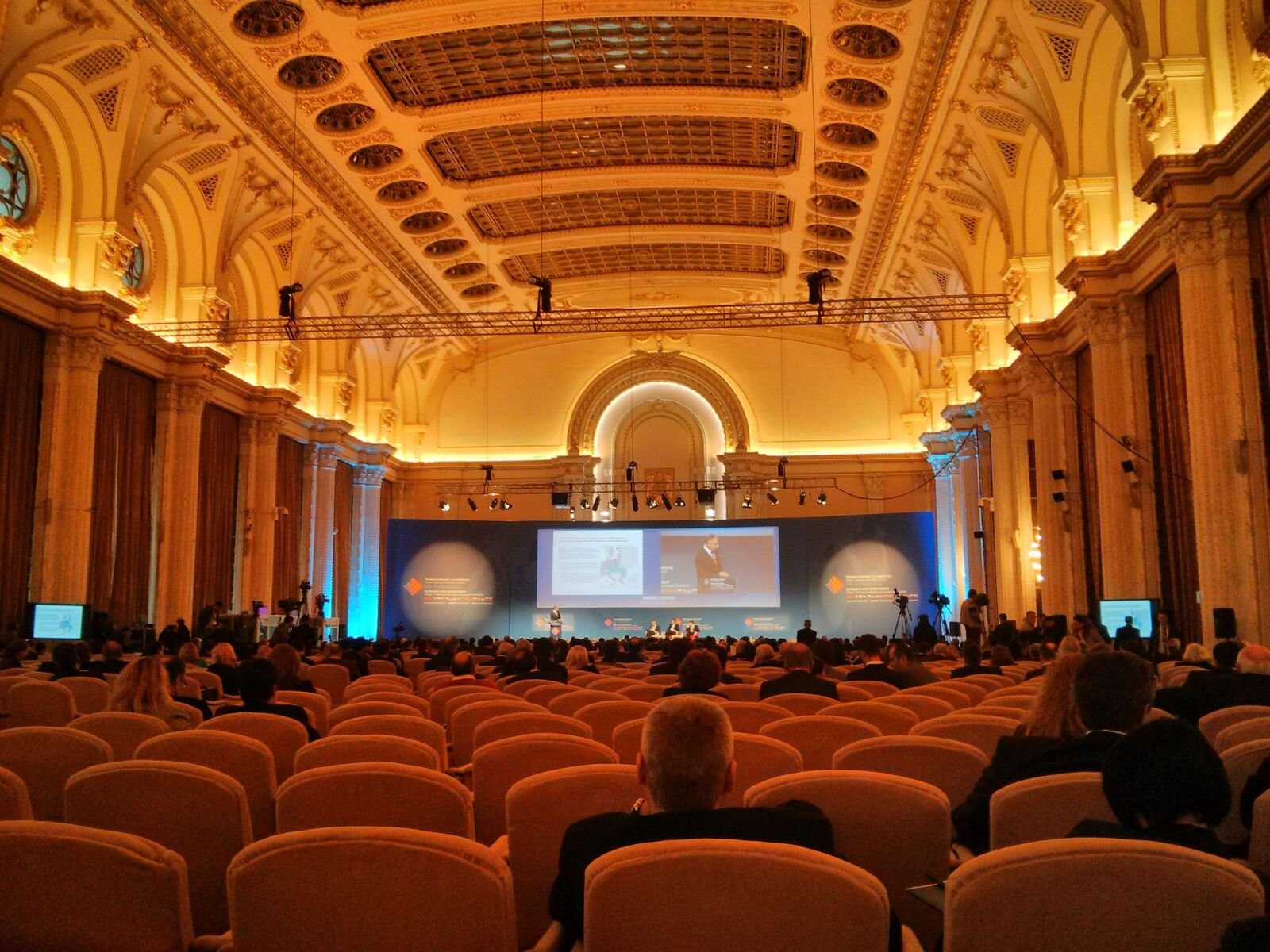Business conference stage